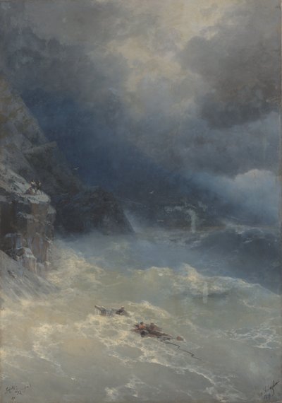 The storm at Cape Aya by Ivan Aivazovsky