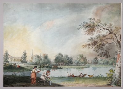 The Ponds before the Urban Estate of Count Alexei Kirillovich Razumovsky in Moscow by Ivan Alexeyevich Ivanov
