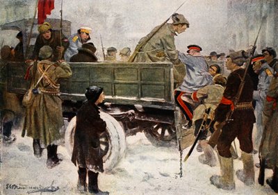 Arresting Generals during the Revolution in February 1917 by Ivan Alexeyevich Vladimirov
