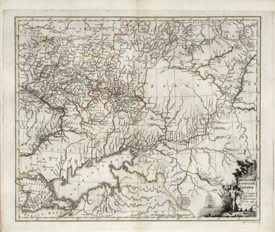 General Map of Azov Governorate, 1782 by Ivan Ivanovich Islenyev