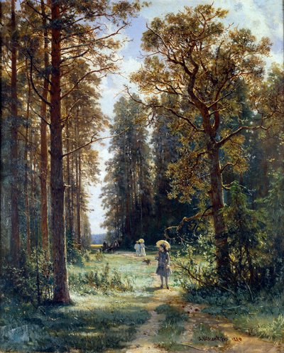 Path through the Woods (1880) by Ivan Ivanovich Shishkin