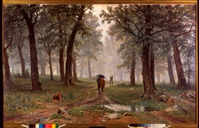 Rain in an Oak Forest by Ivan Ivanovich Shishkin