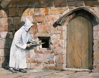 Monk, Mount Grace Priory by Ivan Lapper
