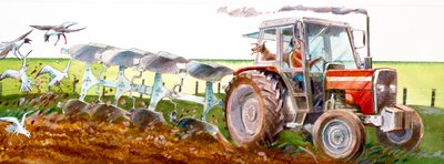 Ploughing by Ivan Lapper