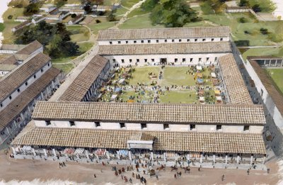 The Forum at Wroxeter by Ivan Lapper