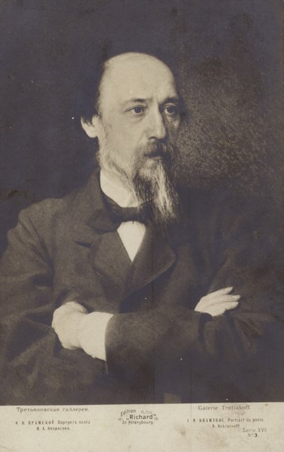 Nikolay Nekrasov, Russian poet by Ivan Nikolaevich Kramskoy