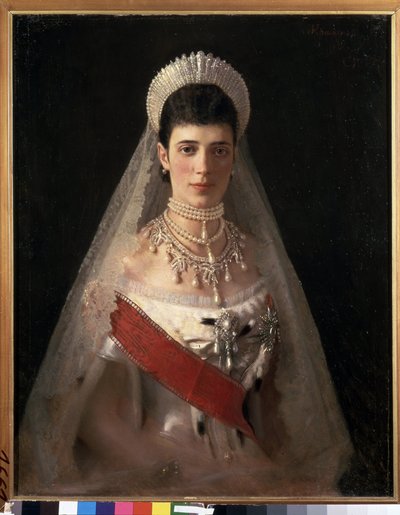 Portrait of the Empress Maria Feodorovna, Princess Dagmar of Denmark by Ivan Nikolaevich Kramskoy