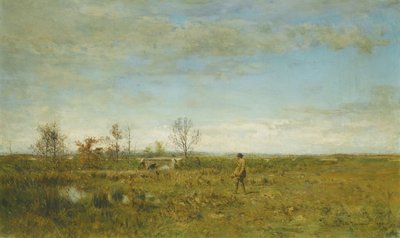 Hunters in Pont Long by Ivan Pavlovich Pokhitonov