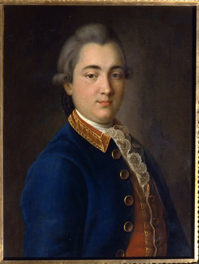 Portrait of B.V. Sheremetev in The Uniform Of The Cavalry Guard Regiment by Ivan Petrovich Argunov