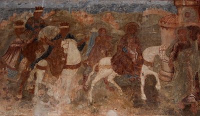Fresco in the Cathedral of Our Lady of the Sign, Novgorod by Ivan Yakovlevich Bakhmatov