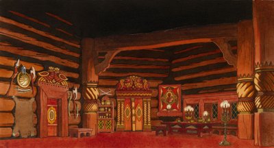 Stage Design for the Opera The Tsar