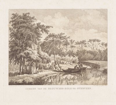 Group by the Shore of Brouwerskolk Lake in Overveen by Izaak Jansz. de Wit