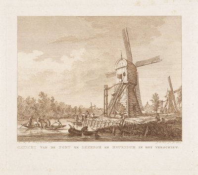 View of the Pont in Leerdam and Heukelum in the Distance by Izaak Jansz. de Wit