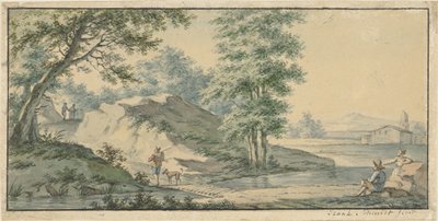Landscape with a Small Bridge by Izaak Schmidt