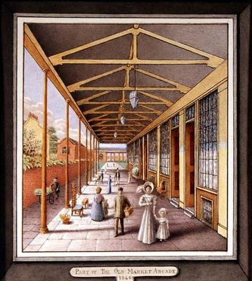 Part of the Old Market Arcade by J.A. Probert