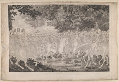 Frederick the Great Riding Home After a Review at Potsdam by J.F. Clemens