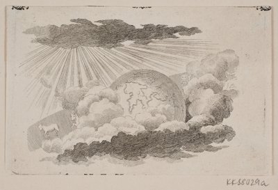 The Globe Rolling Among Clouds by J.F. Clemens