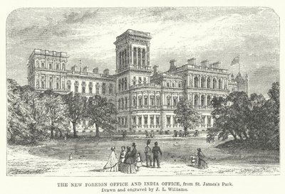 The New Foreign Office and India Office, from St James