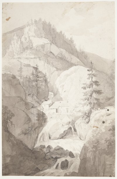 A Waterfall at St. Pierre d