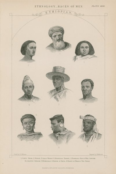 Nine Faces of Ethiopian People by J.L. Williams