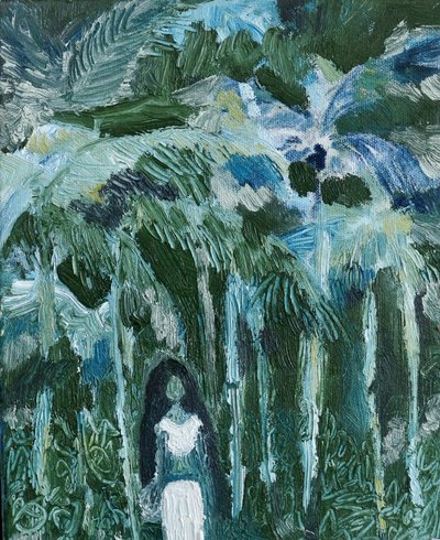 Tropical Forest Woman by JMF FINE ART