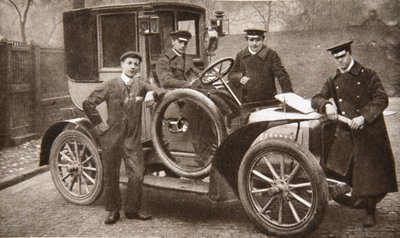 First Taxi-Cab in Liverpool, Merseyside, 1906 by JP Wood