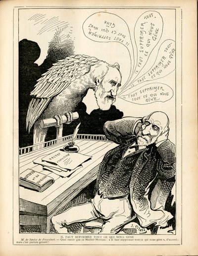 Le Triboulet, Satirical in Black and White by J. (1847 1892) Blass