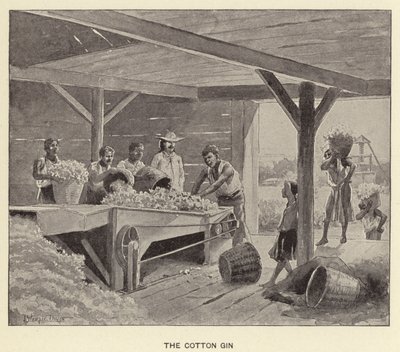 The Cotton Gin by J. (after) Steeple Davis