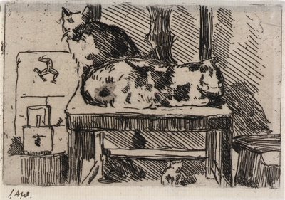 Manx Cats--Isle of Man by J. Alden Weir