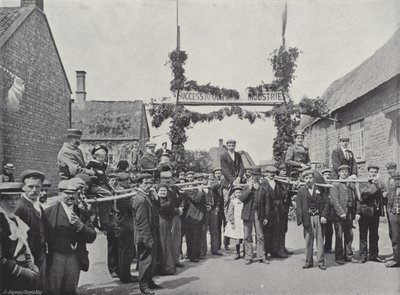 Corby Pole Fair, Chairing and Poleing Visitors by J. Benjamin Stone