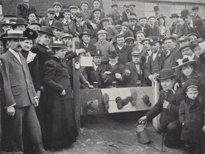 Corby Pole Fair, in the Stocks by J. Benjamin Stone