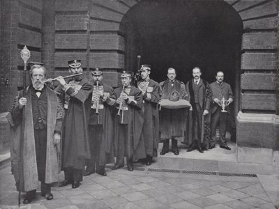 Election Day at Girdlers Hall, the Procession of the Crown by J. Benjamin Stone