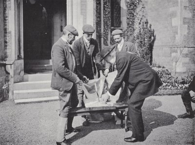 Hallaton Hare Pie Festival, filling the Sacks by J. Benjamin Stone