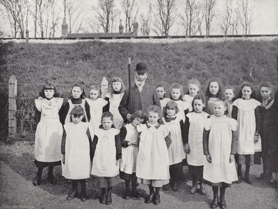 Hocktide at Hungerford, Demanding Holiday for School Children by J. Benjamin Stone