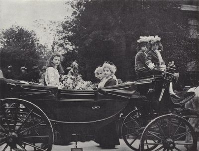 Knutsford May Day Festival, the Queen and Attendants by J. Benjamin Stone