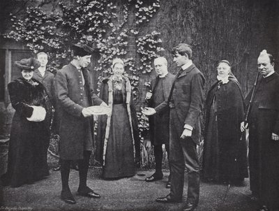 Pancake Tossing at Westminster School, the Victor Receiving His Guinea by J. Benjamin Stone