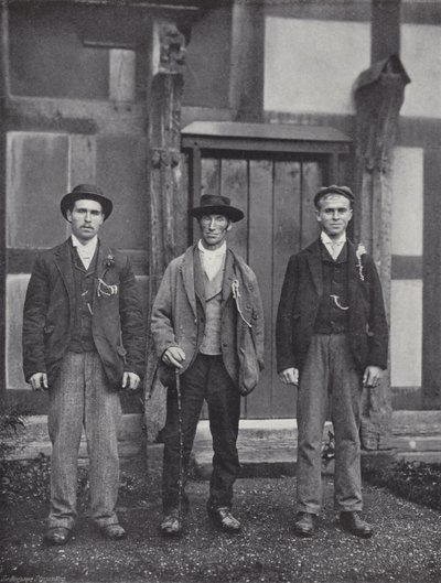 Stratford-on-Avon Mop, Standing for Hire by J. Benjamin Stone