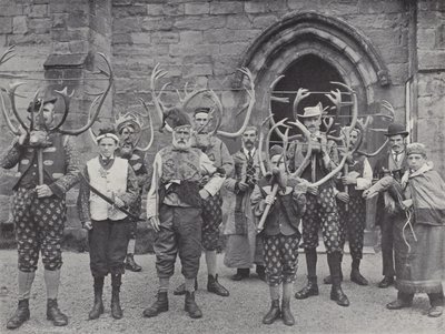 The Horn Dance, Abbots Bromley, All the Characters by J. Benjamin Stone