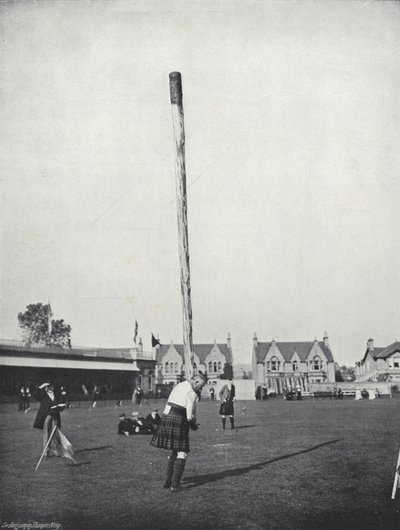 The Inverness Gathering, Tossing the Caber by J. Benjamin Stone