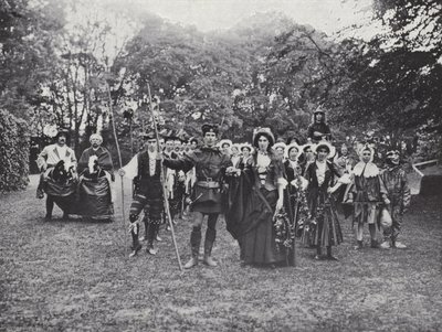 The Sherborne Pageant, Morris Dancers in the Greenwood by J. Benjamin Stone