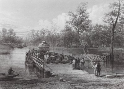 Australia: The Punt, Echuca by J. C. Armytage