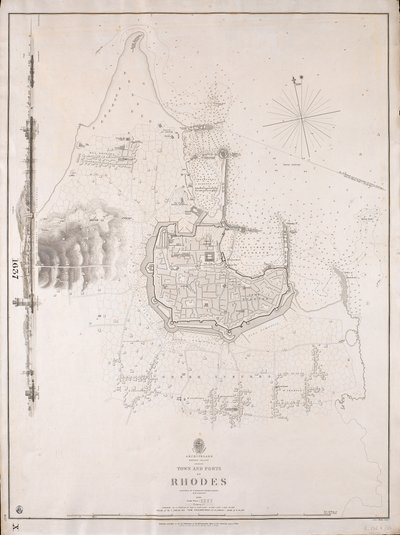 Archipelago, Rhodes Island, town and ports of Rhodes surveyed by Commander Thomas Graves, HMS 