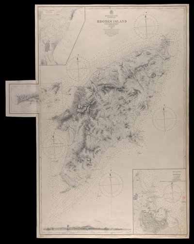 Mediterranean archipelago Rhodes Island surveyed...under the direction of Com
