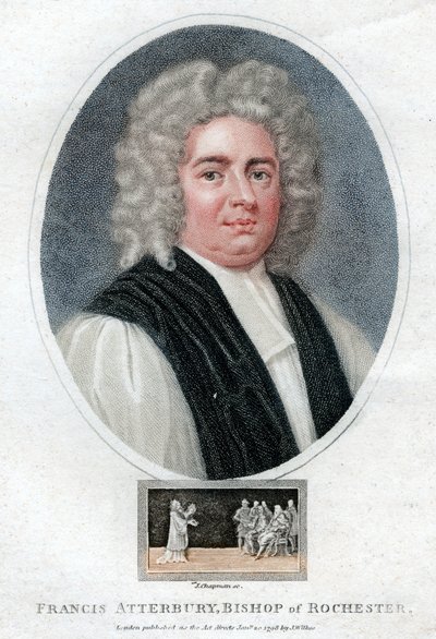 Francis Atterbury, English man of letters, politician and bishop, 1798 by J. Chapman