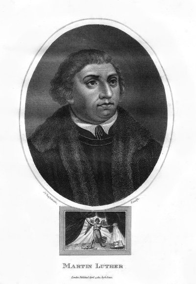 Martin Luther, German theologian, Augustinian monk, and ecclesiastical reformer by J. Chapman