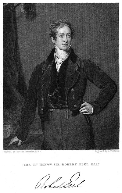 Robert Peel, 19th century British statesman by J. Cochran