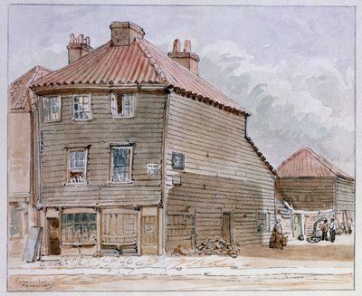 View of an Old House in High Street, Lambeth by J. Findley
