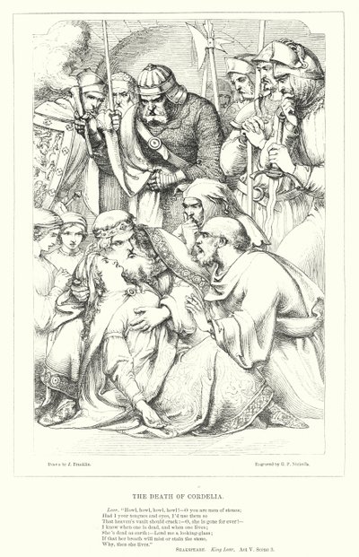 The Death of Cordelia (engraving) by J. Franklin