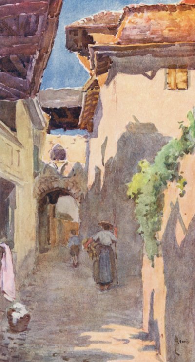 A Street in St Saphorin by J. Hardwicke Lewis
