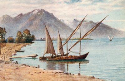 The Savoy Alps from Villeneuve, JHL by J. Hardwicke Lewis
